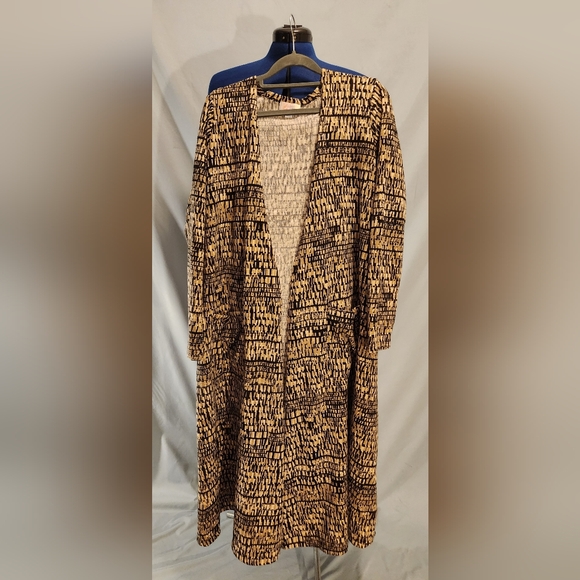 LuLaRoe Geometric Long Cardigan Duster - Picture 1 of 2